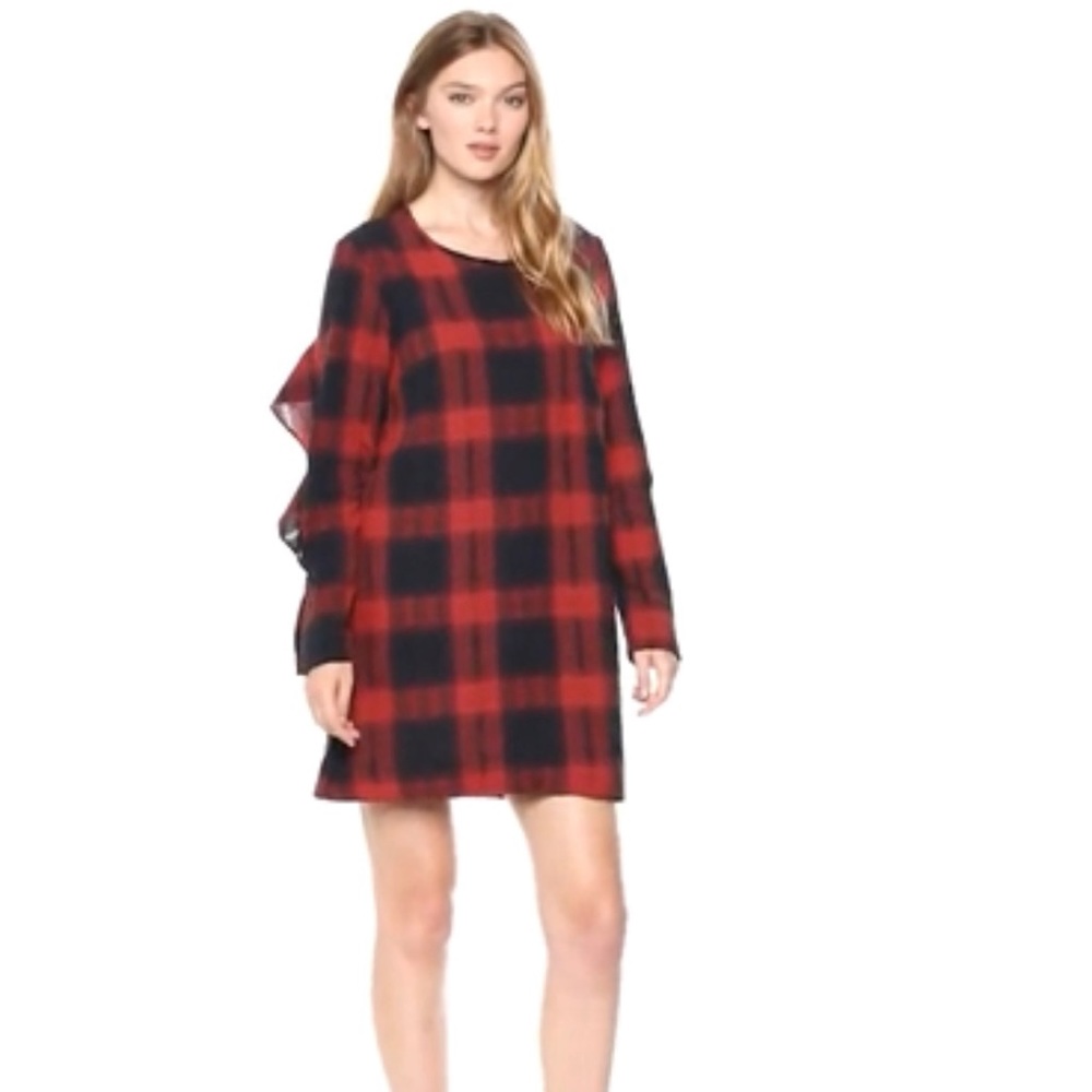 BCBGeneration Women's Ruffle Back Shift Dress - Picture 3 of 8